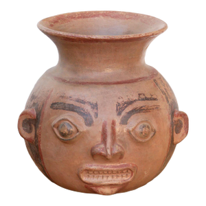 Pre Columbian Terracotta Moche Effigy Vessel