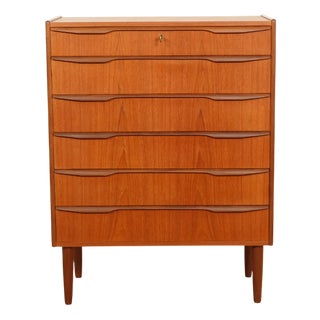 Vintage Danish Chest Drawers in Teak For Sale