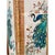 Mid-Century Hand Painted Peacocks Folding Room Divider Screen Tortoise Finish Bamboo. Bohemian, Tiki, Eclectic, Asian Style. For Sale - Image 14 of 16