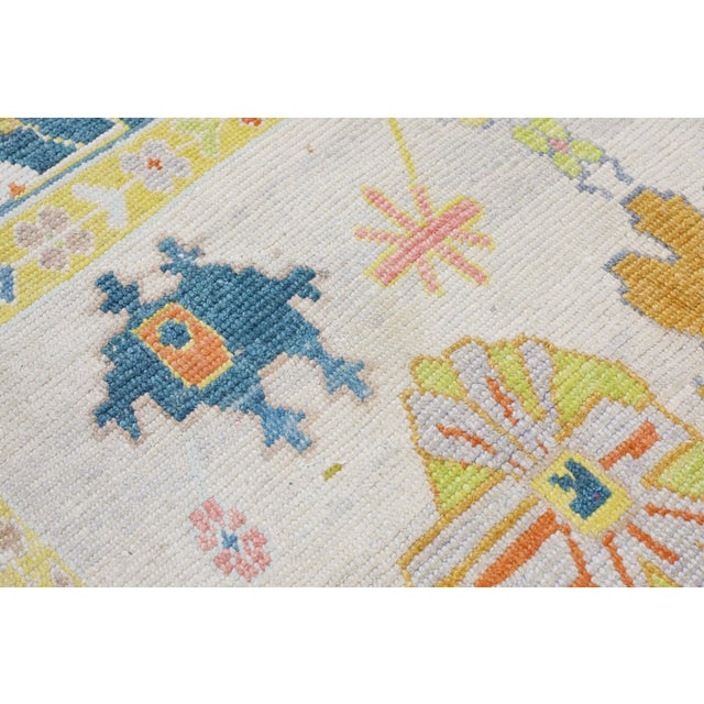 Turkish Modern Turkish Oushak Rug 8'6" x 10'10" For Sale - Image 3 of 10