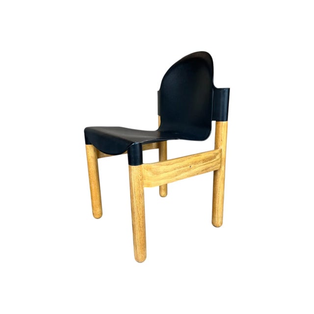 Black Set of 4 Sculptural Thonet Flex Chairs by Gerd Lange in Birch & Black For Sale - Image 8 of 12