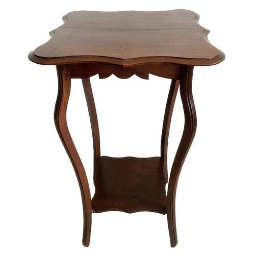 Tall Vintage Art Nouveau Oak Plant Table, 1920s For Sale - Image 10 of 10