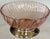 Made in France Pink Swirl Centerpiece Bowl With Silver Plated Base, Polished For Sale - Image 9 of 10