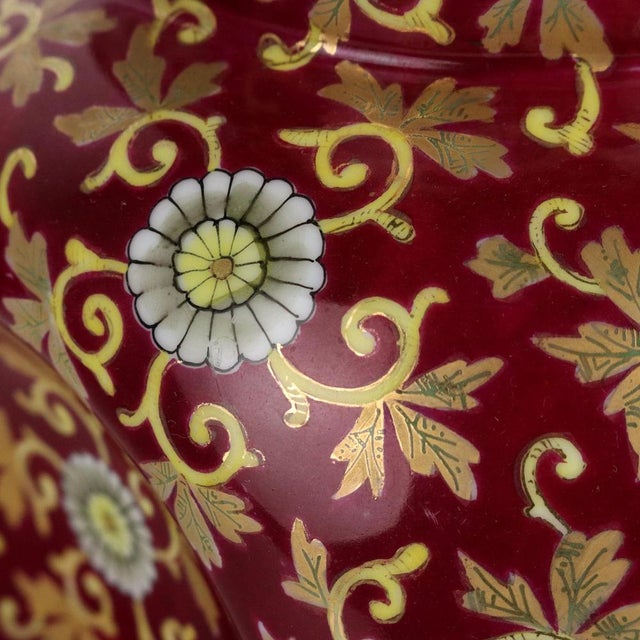 Vintage Viennese Porcelain Vase For Sale - Image 5 of 9