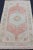 Red Vintage Turkish Oushak Medallion Rug in Soft Coral, Mint Green, and Beige Tones For Sale - Image 8 of 13