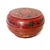 Brick Red Large 14" Antique Chinese REd Lacquer Wedding Box For Sale - Image 8 of 16