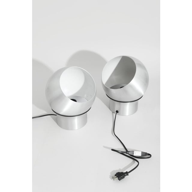 Late 20th Century Late 20th Century Aluminum Orb Table Lamp For Sale - Image 5 of 9