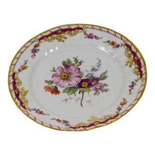 1980’s Vintage/New Old Stock KPM Limited Edition Historical Plate From the Royal Collection For Sale