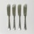 Hollywood Regency 1970s Vintage Traditional Boho Chic Revelation Silverplate Butter Knife - Set of 4 For Sale - Image 3 of 9