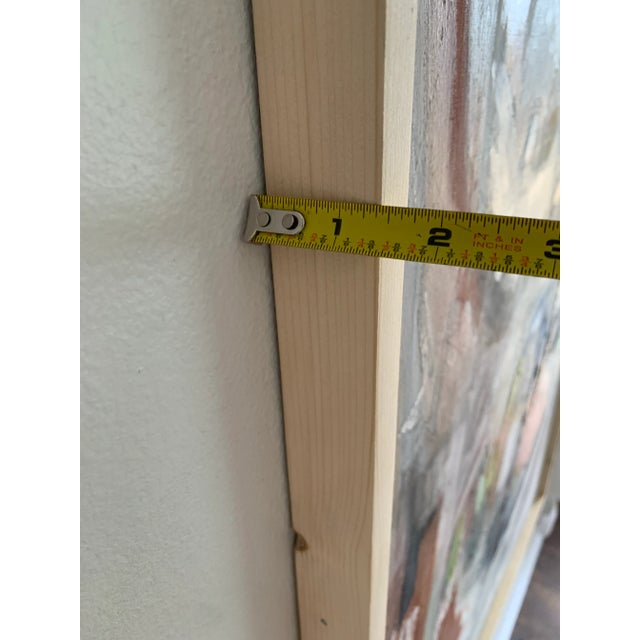 Framed Contemporary Original Modern Abstract Acrylic Painting on Canvas For Sale - Image 9 of 11