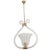 Barovier & Toso "Bullicante" Murano Glass and Brass Pendant/Chandelier For Sale - Image 9 of 9