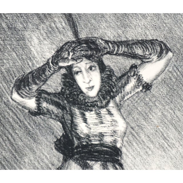 Art Deco Art Deco Era Fashion Drawing -- The Flapper by Helen Farr Sloan For Sale - Image 3 of 3