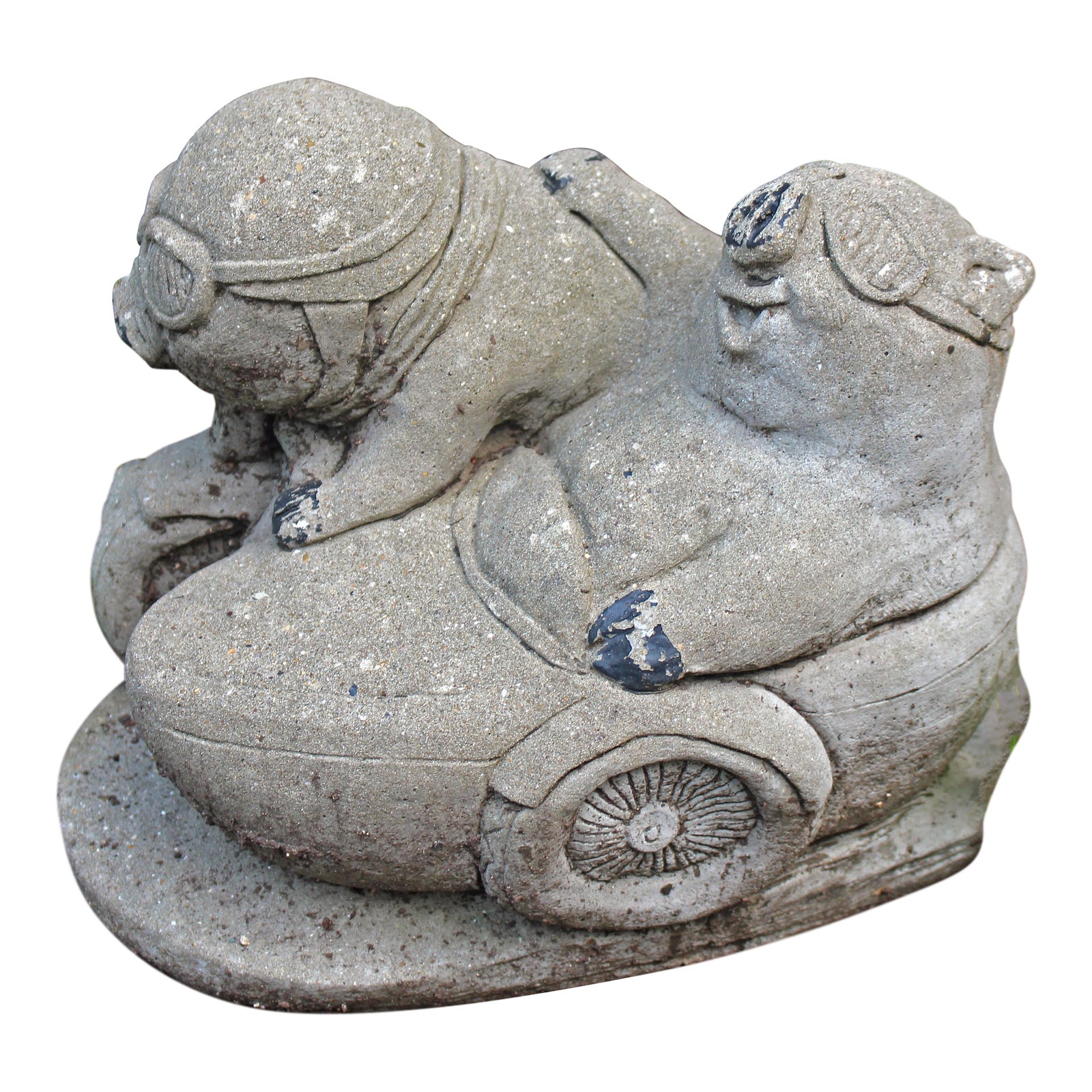 Mid20th Century Cast Stone Pig Garden Ornament Chairish