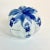 Ceramic 1970s Vintage Hollywood Regency Chinoiserie Blue & White Pumpkin Trinket Box, Halloween, Thanksgiving For Sale - Image 7 of 9