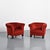 1920s Art Deco Red Velvet Armchairs, France, 1920s, Set of 2 For Sale - Image 5 of 16