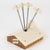 Mid-Century Modern Lucite and Wood Chalet in the Alps Cocktail Picks Set For Sale - Image 4 of 9