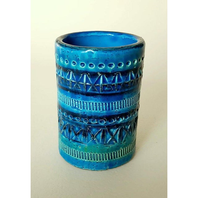 Mid-Century Rimini Blue Vase from Bitossi-Flavia Montelupo For Sale - Image 6 of 6