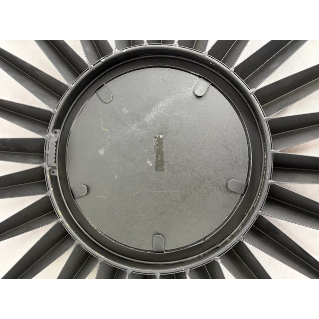 Mid 20th Century Modern Metal Starburst Wall Mirror For Sale - Image 9 of 9