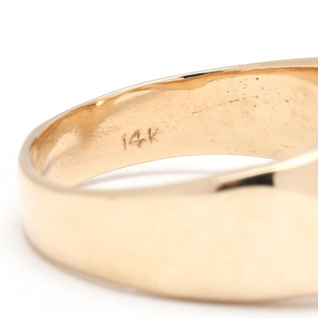 3d Twist Band Ring, 14k Yellow Gold, Ring Size 5.5, Stackable For Sale In Greensboro - Image 6 of 7