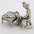 Metal Vintage Italian Handmade Genuine Silver Shoemaker at Work Figurine Miniature For Sale - Image 7 of 11