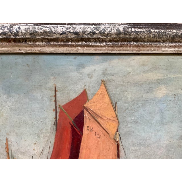 Immerse your space in the romantic atmosphere of a historic European port with this stunning, early 20th-century French...
