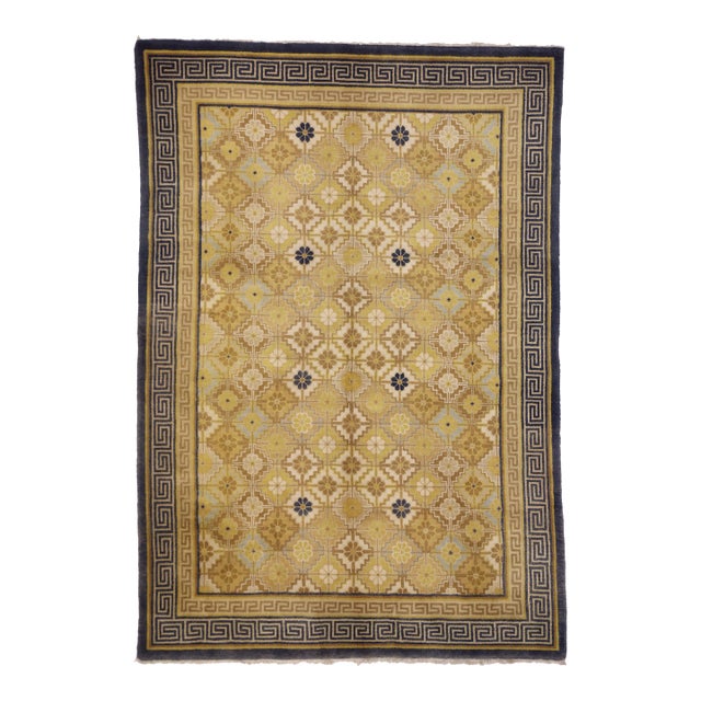 Vintage Chinese Rug, 04'08 X 06'09 For Sale