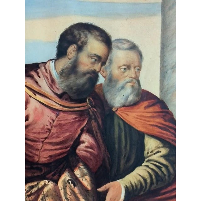 Susanna and the Elders, Tempera and Watercolor on Paper, 19th Century For Sale - Image 9 of 16