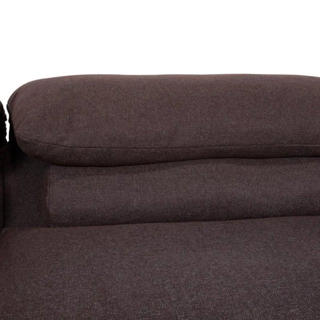 Textile Cor Avalanche Fabric Three-Seater Grey Manual Function Sofa Couch For Sale - Image 7 of 17