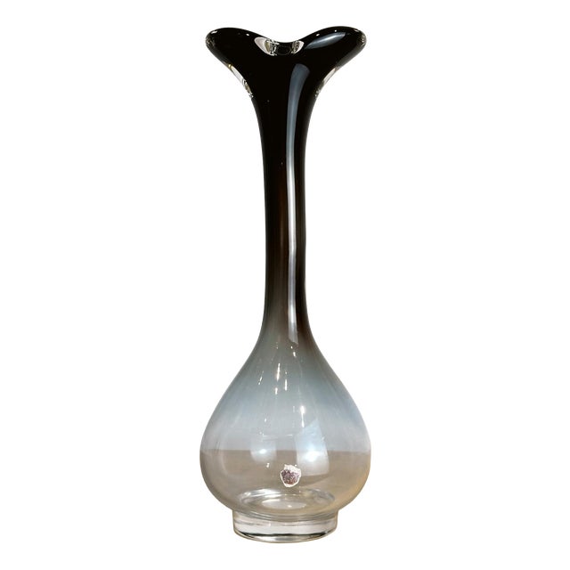Vase by Nils Landberg for Orrefors, 1950s For Sale