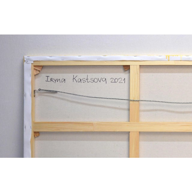 Textile Early 21st Century Expression 15.Modern Original Hand Painting. For Sale - Image 7 of 11