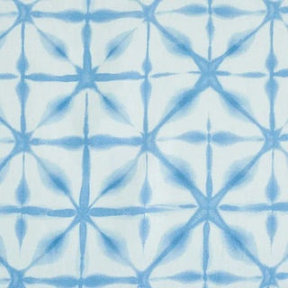Sample- Schumacher Andromeda Linen Fabric in Sky For Sale
