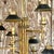 Vintage Late 20th Century Regency Gilt Bamboo Spiral Chandelier For Sale - Image 12 of 14