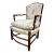 Vintage French Provincial Louis XV Style Armchair Bergere For Sale