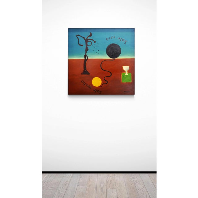 Antonio Minopoli, Sole Nero Sole Giallo, Acrylic on Canvas, 2009 For Sale - Image 9 of 10