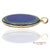Metal Vintage 18k 750 Yellow Gold Royal Blue & Green Enamel Locket Pendant Necklace For Sale - Image 7 of 10