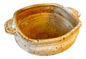 Vintage Signed Artisan Pottery Bowl