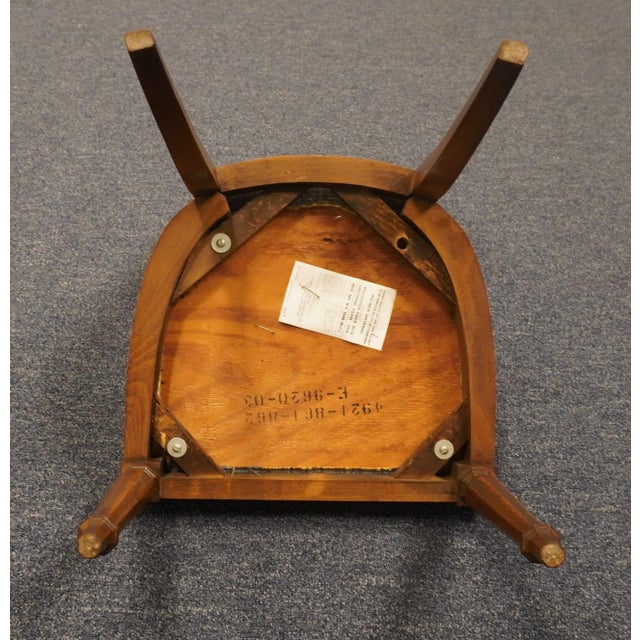 Thomasville Furniture Romano Collection Walnut Italian Provincial Cane Back Dining Side Chair 4921-861-862 For Sale - Image 9 of 11