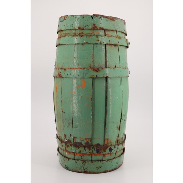 18th Century Antique Wine Barrel, Marked Lisboa For Sale - Image 6 of 13