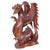 Vintage Asian Statue in Lacquered Wood, 1930s For Sale - Image 12 of 12