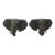 Mid-Century Modern Pair of Bronze Elephant Heads For Sale