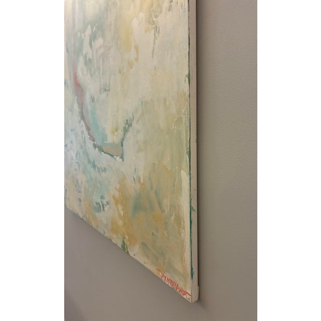 Abstract Sea Spray No. 02 36x48” Original Painting on Canvas; Gallery Represented Artist Since 2004. For Sale - Image 3 of 6