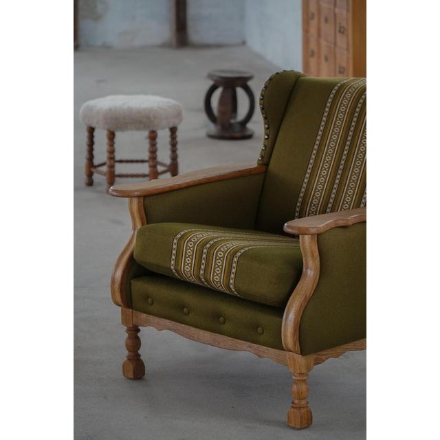 Mid-Century Modern Danish Oak Lounge Chairs by Henning Kjærnulf, 1960s, Set of 2 For Sale - Image 10 of 18