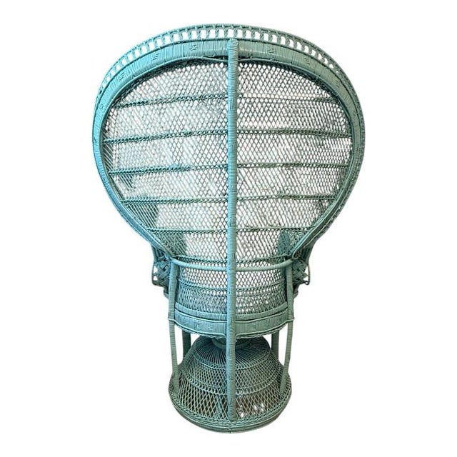 Rattan Peacock Chair For Sale In West Palm - Image 6 of 7