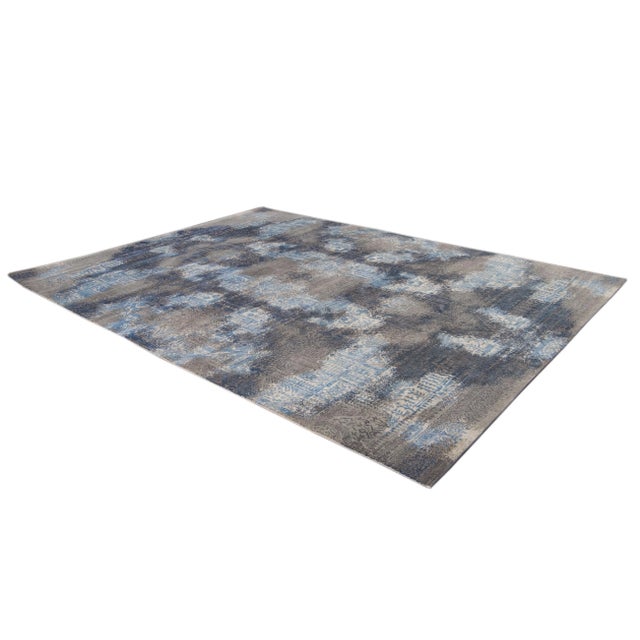 21st Century Modern Contemporary Abstract Wool Rug For Sale - Image 12 of 13