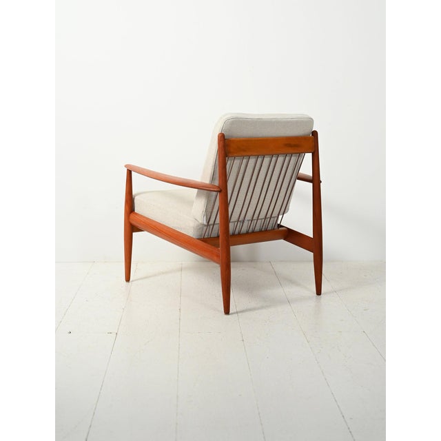Danish Model 118 Armchair by Grete Jalk for France & Søn / France & Daverkosen, 1960s For Sale - Image 3 of 10