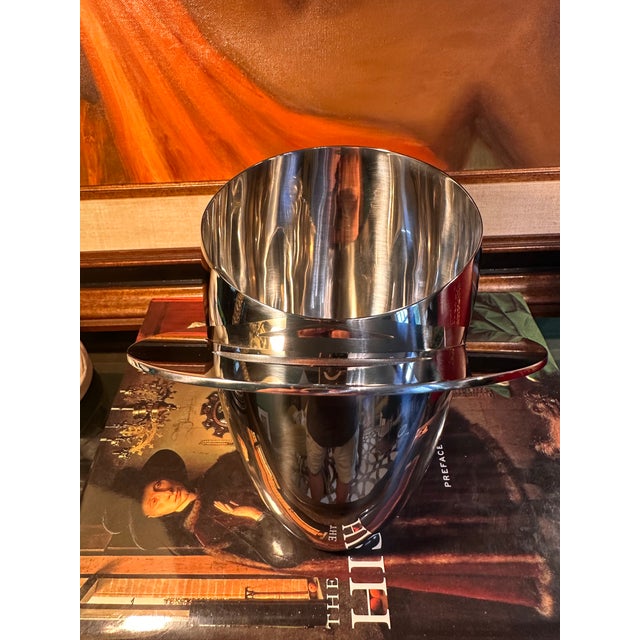 1960s Style Hennessy Ice Bucket by Thomas Bastide for Ercuis Paris – Sculptural French Modernist Barware With Original Box For Sale - Image 14 of 18