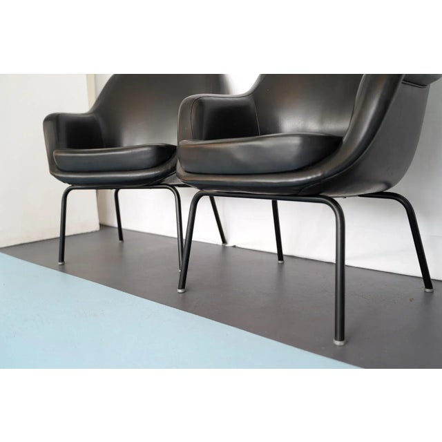 Mid-Century Modern Italian Armchairs by Olli Mannermaa for Cassina, 1950s, Set of 2 For Sale - Image 3 of 9