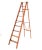Large Art Deco Pitch Pine Library Steps or Ladder, 1920s For Sale - Image 9 of 9
