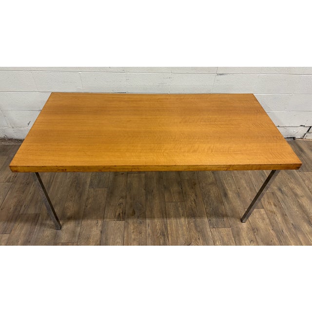Vintage Danish Scandinavian Style MCM Dining Table Desk Console For Sale - Image 4 of 14