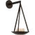 Barbara Barry for Visual Comfort Signature Divina 19" Floating Bowl Sconce in Modern Iron with Alabaster For Sale - Image 9 of 11